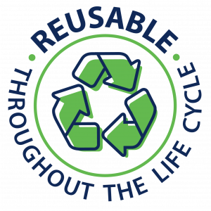 sustainability Logo with value proposition NuBasket